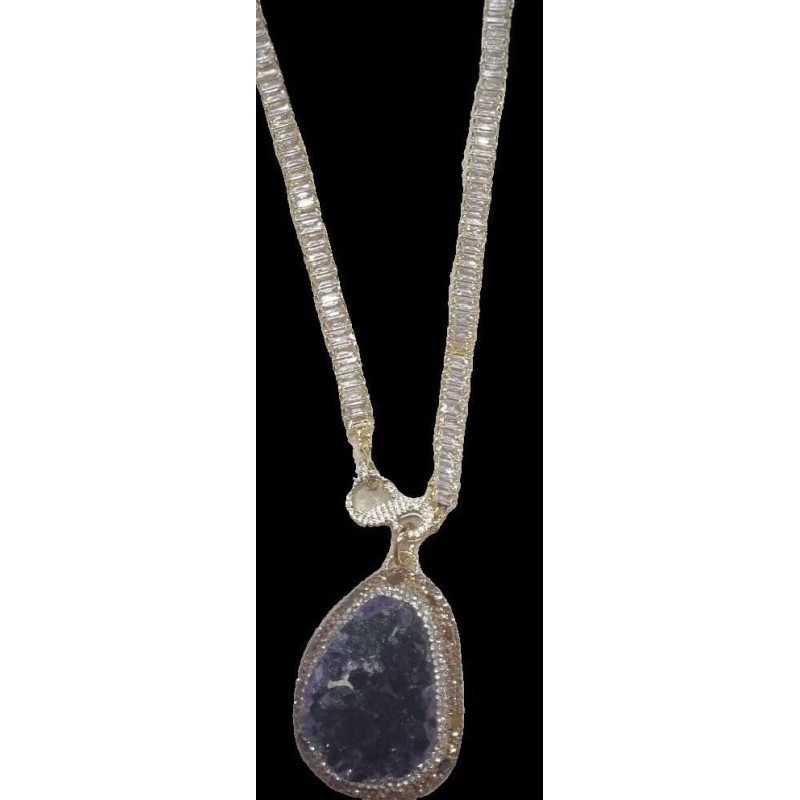 Collana di ametista maestosa Potere ed Eleganza in un gioiello unico Collana di ametista maestosa Potere ed Eleganza in un gioiello unico