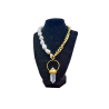 collana con quarzo ialino