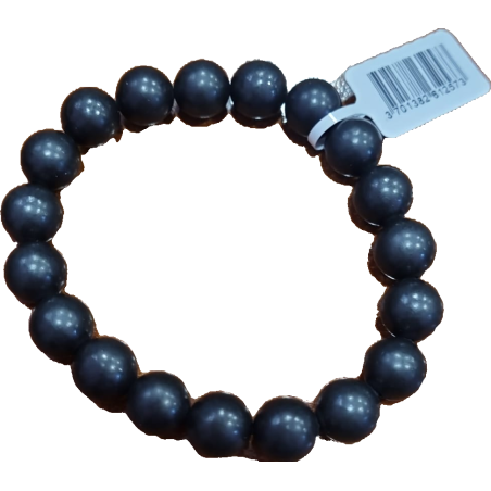 Bracciale in  Shungite con perline da 10mm