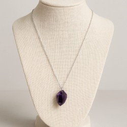 collana con pietra di ametista
